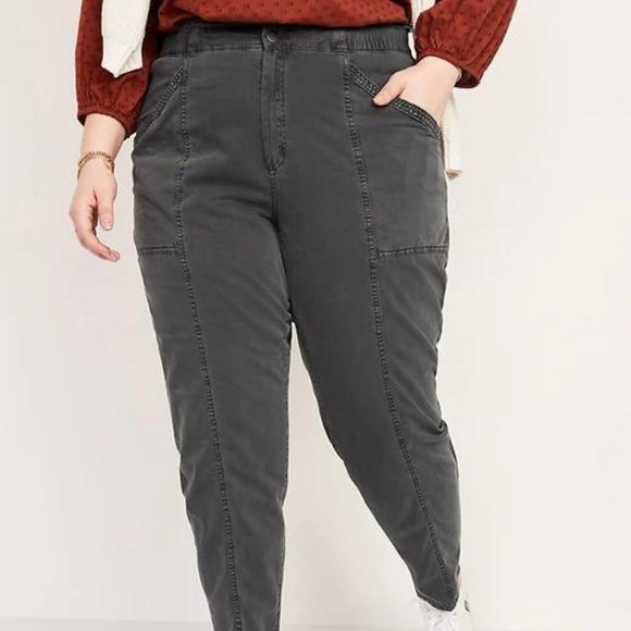 Old Navy Pants - Old Navy High-Waisted Garment-Dyed Utility Pants for Women New
